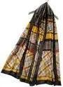 Plaid & Polka Dot Print Silk Scarf With Belt Detail For Women's Best Friend Gift by productions and print