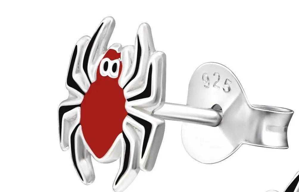 SPIDER STERLING SILVER Colourful Earring Stud For Gift Women's by Clarissas Boutique London