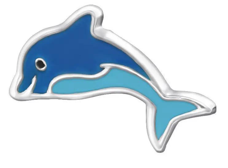 Dolphin - 925 Sterling Silver Colourful Earring Studs Gift For Her, Best friend by Clarissas Boutique London