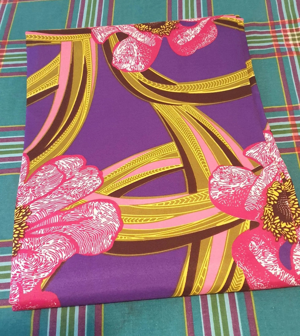 African Print Flower And Leaf Patterns, African Ankara Print, Fabric Dress Maker, Wax Sewing Fabric by Clarissas Boutique London