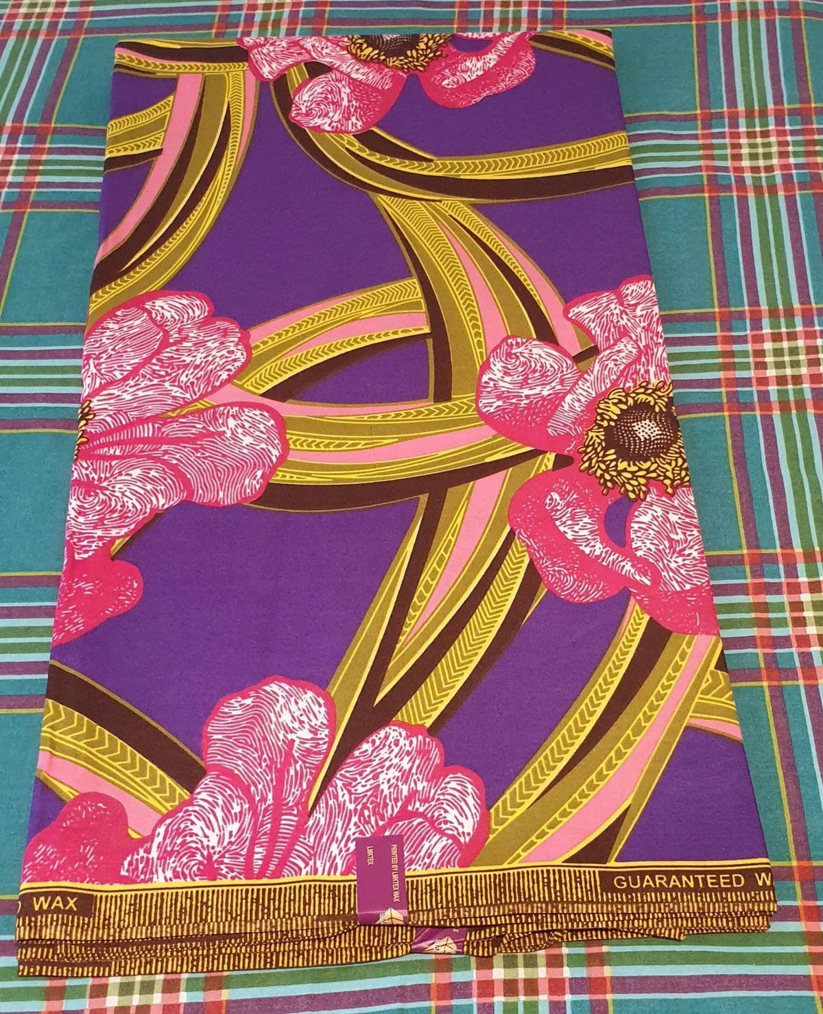 African Print Flower And Leaf Patterns, African Ankara Print, Fabric Dress Maker, Wax Sewing Fabric by Clarissas Boutique London
