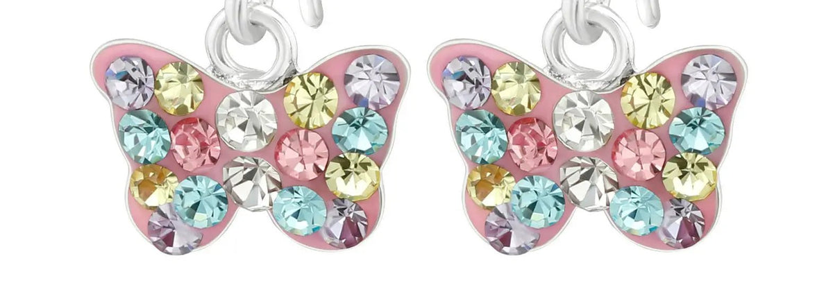 Butterfly Sterling Silver Drop Earring Best Gift Anniversary Gift Women's Gifts Best Friend Gift by Clarissas Boutique London