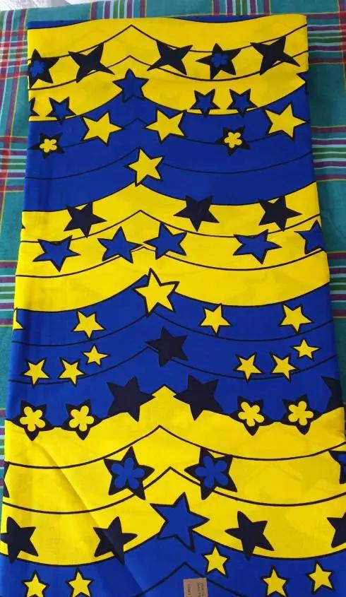 African Print, Ankara Fabric, Multi-colour Stars African Print Fabric, Craft fabrics, Ankara Wax fabric by Clarissas Boutique London