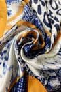 Snake & Leopard Triangle Print Square Beautiful And Warm Scarf With An African Jungle Print. by productions and print