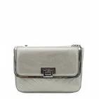 Grey Shoulder Bag with Long Chain For Women's Best Friend Gift by Clarissas Boutique