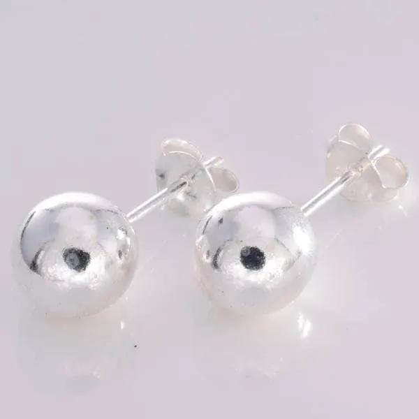 Sterling Silver 8mm Silver Ball Stud In A Lovely Gift Box by productions