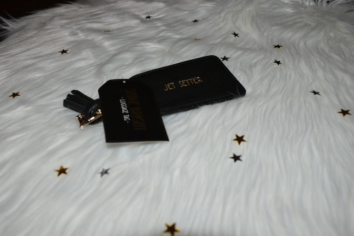 Luggage Tag Jet Setter, Black 13 CM by productions