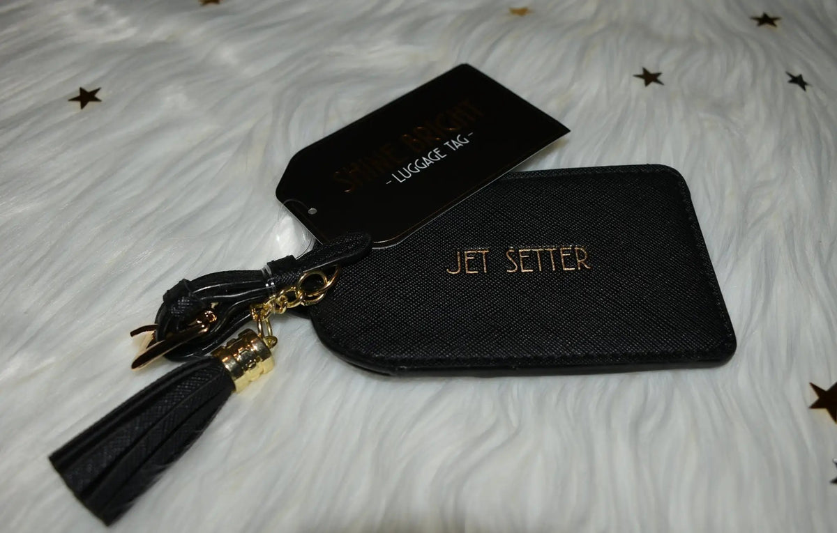 Luggage Tag Jet Setter, Black 13 CM by productions