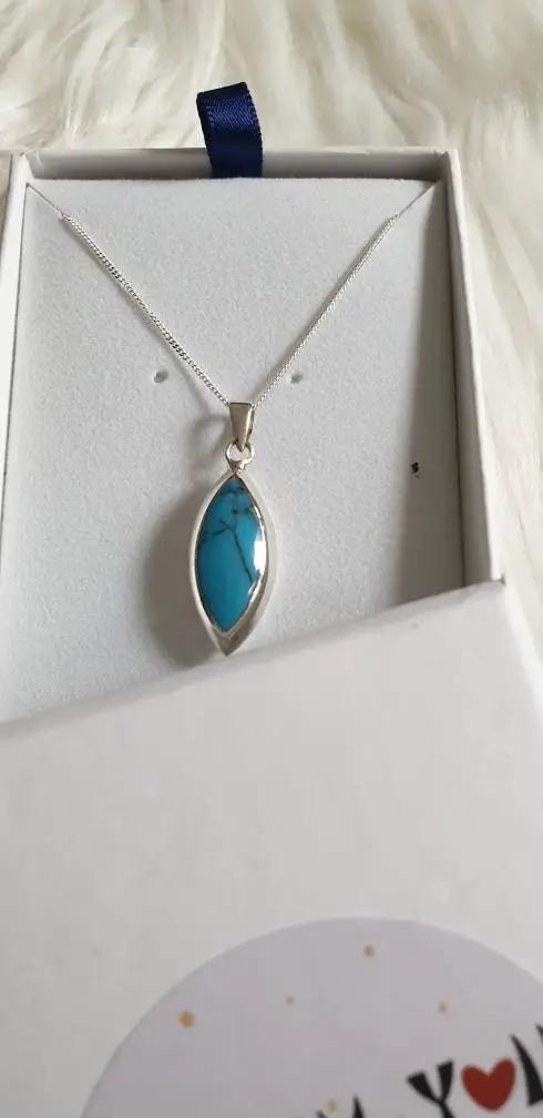 Shield Pendant WIth M.O.P Rear Blue by productions