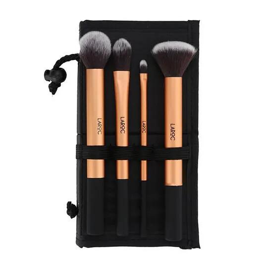 LAROCLaRoc 4pc Gold Makeup Brush Set by productions and print