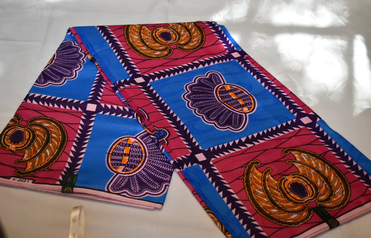 100% Brocade VIP Gold African Bazin Fabric, African Brocade, Cotton And Silk Mix Material by Clarissas Boutique London