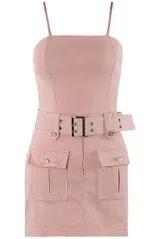 Womens Belted Cargo Pocketed Playsuit by Clarissas Boutique