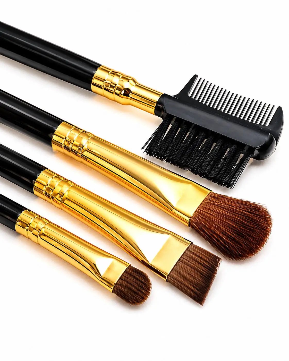 Professional Makeup Brush Set of 4 | Eye & Face Perfection Kit – Flawless Application for Women by Clarissas Boutique London