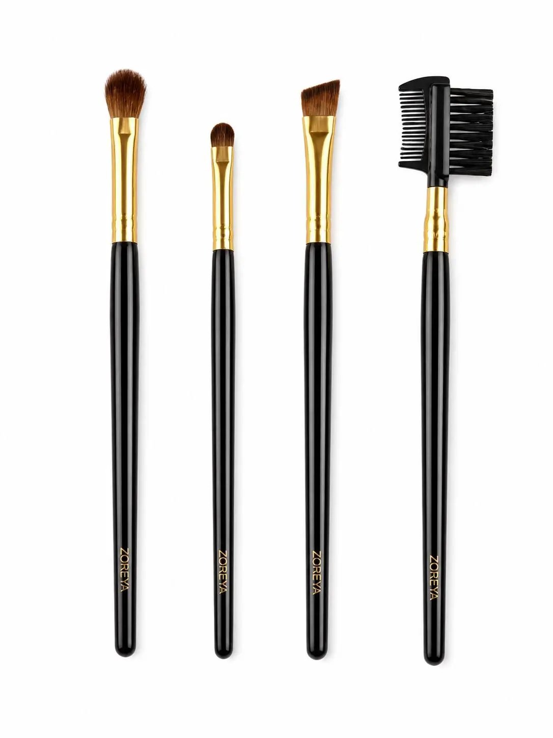 Professional Makeup Brush Set of 4 | Eye & Face Perfection Kit – Flawless Application for Women by Clarissas Boutique London