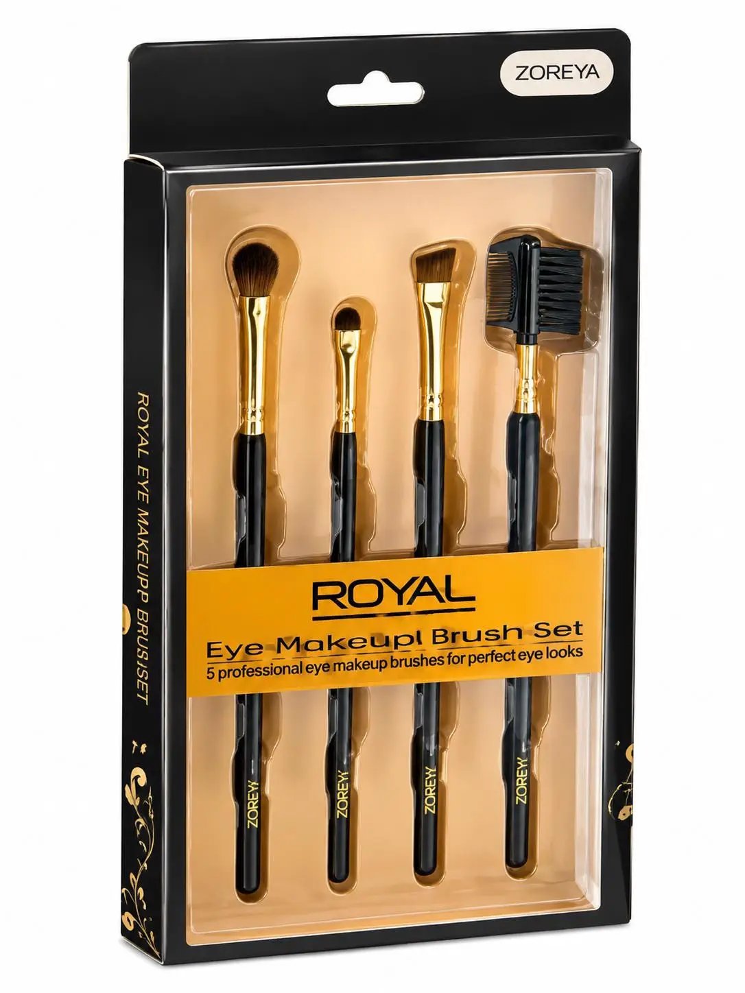 Professional Makeup Brush Set of 4 | Eye & Face Perfection Kit – Flawless Application for Women by Clarissas Boutique London