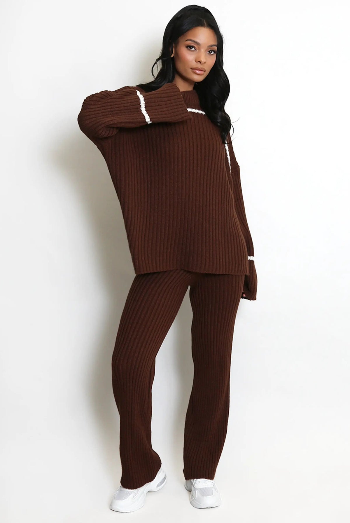 Cosy Ribbed Knit Loungewear Set by clarissas Boutique