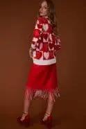 Love Heart Cashmere and Banana Peel Jumper by Clarissas Boutique London