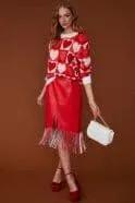 Love Heart Cashmere and Banana Peel Jumper by Clarissas Boutique London
