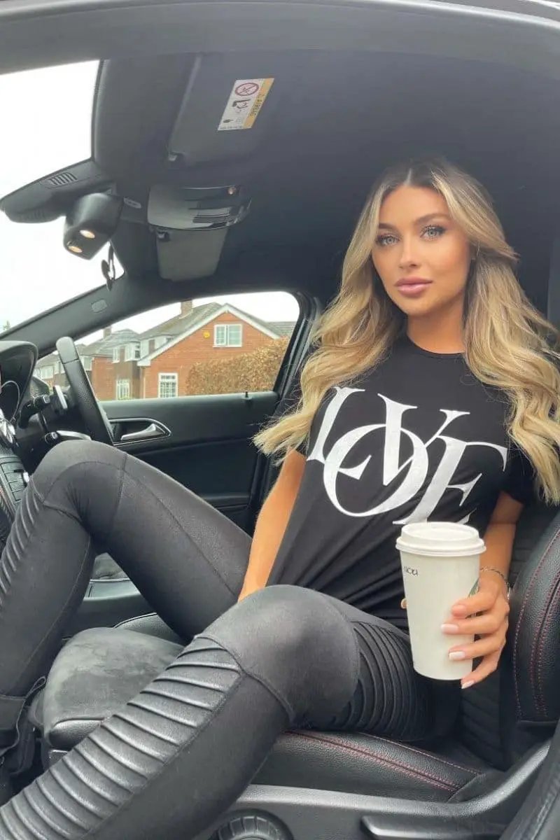 Love Slogan Print T Shirt by Clarissas Boutique London