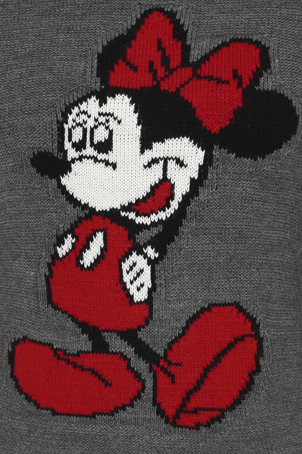 Minnie Mouse Grey Knit Woven Cartoon Lounge Set by Clarissas Boutique London