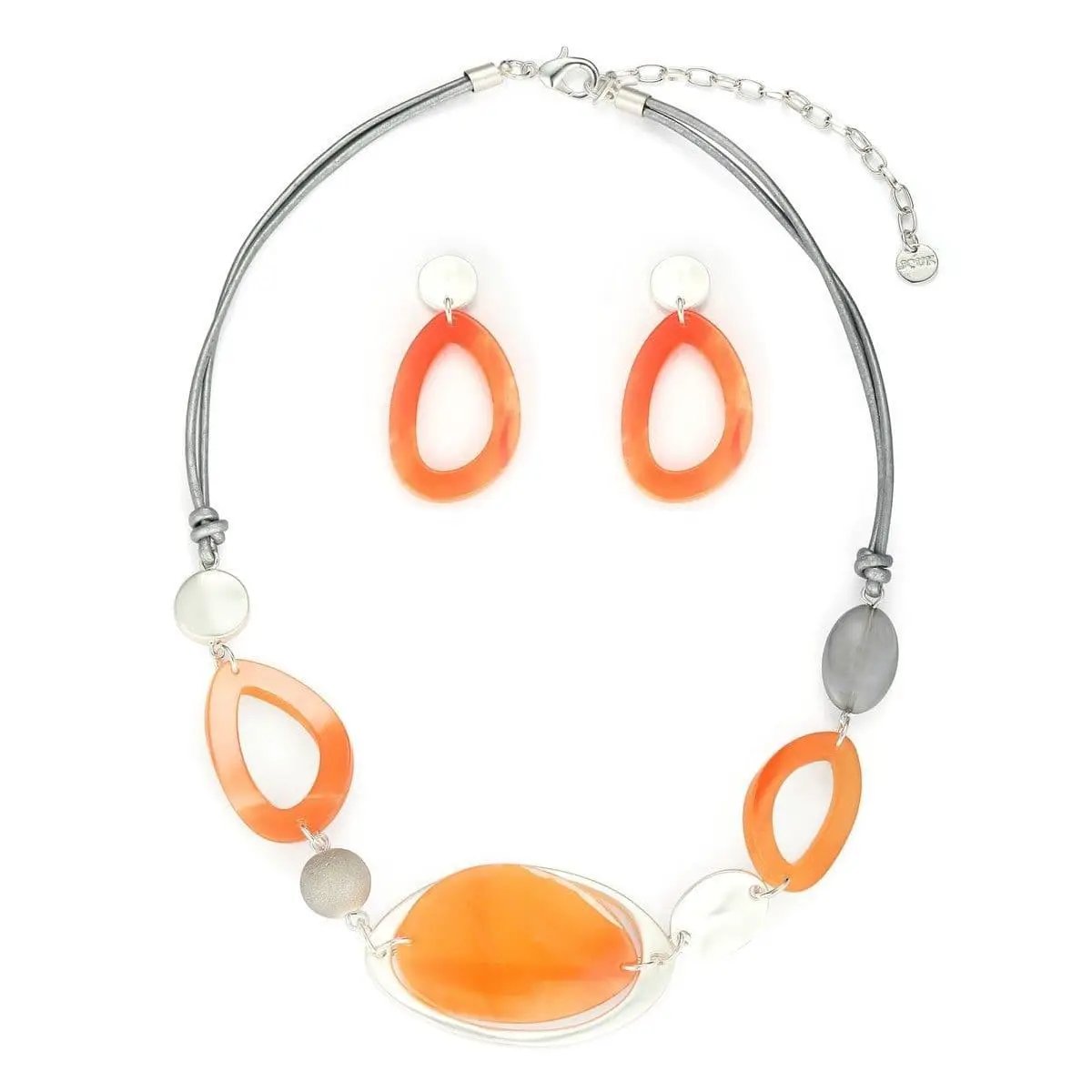 Necklace Set - Orange by Clarissas Boutique