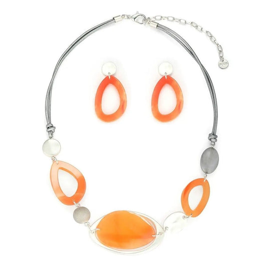 Necklace Set - Orange by Clarissas Boutique