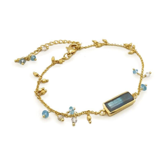 Nordic Nights Labradorite And Gem Bead Bracelet by Clarissas Boutique