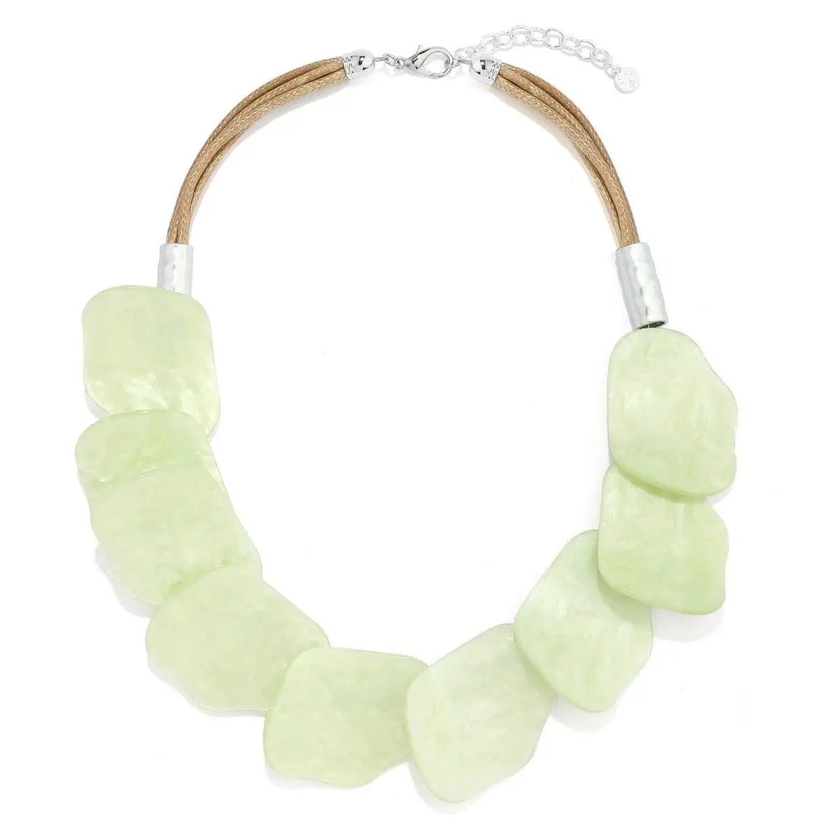 Pieces Overlay Necklace - Green by Clarissas Boutique