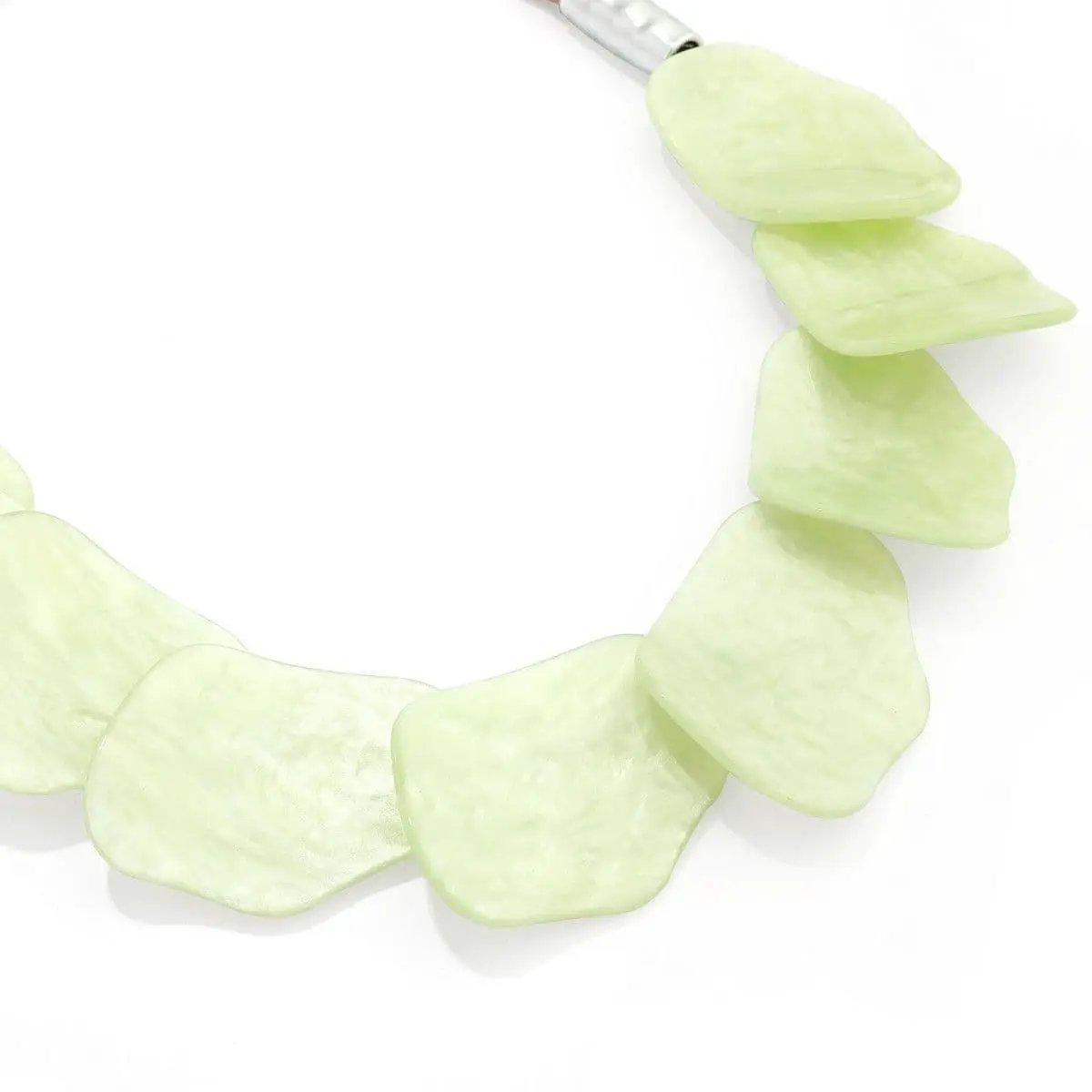 Pieces Overlay Necklace - Green by Clarissas Boutique