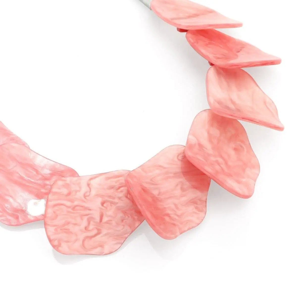 Pieces Overlay Necklace - Pink by Clarissas Boutique
