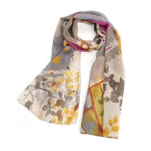 Pink and blue tone scarf. SC33278 by Clarissas Boutique