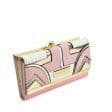 PinK Long Wallet With Colour Collision Splicing Design by Clarissas Boutique