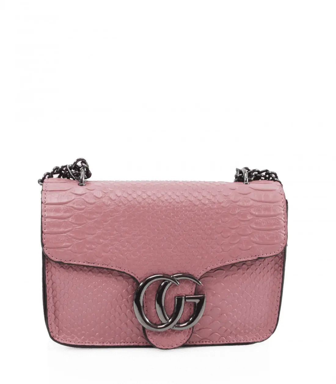 Pink Snake Shoulder Bag by Clarissas Boutique