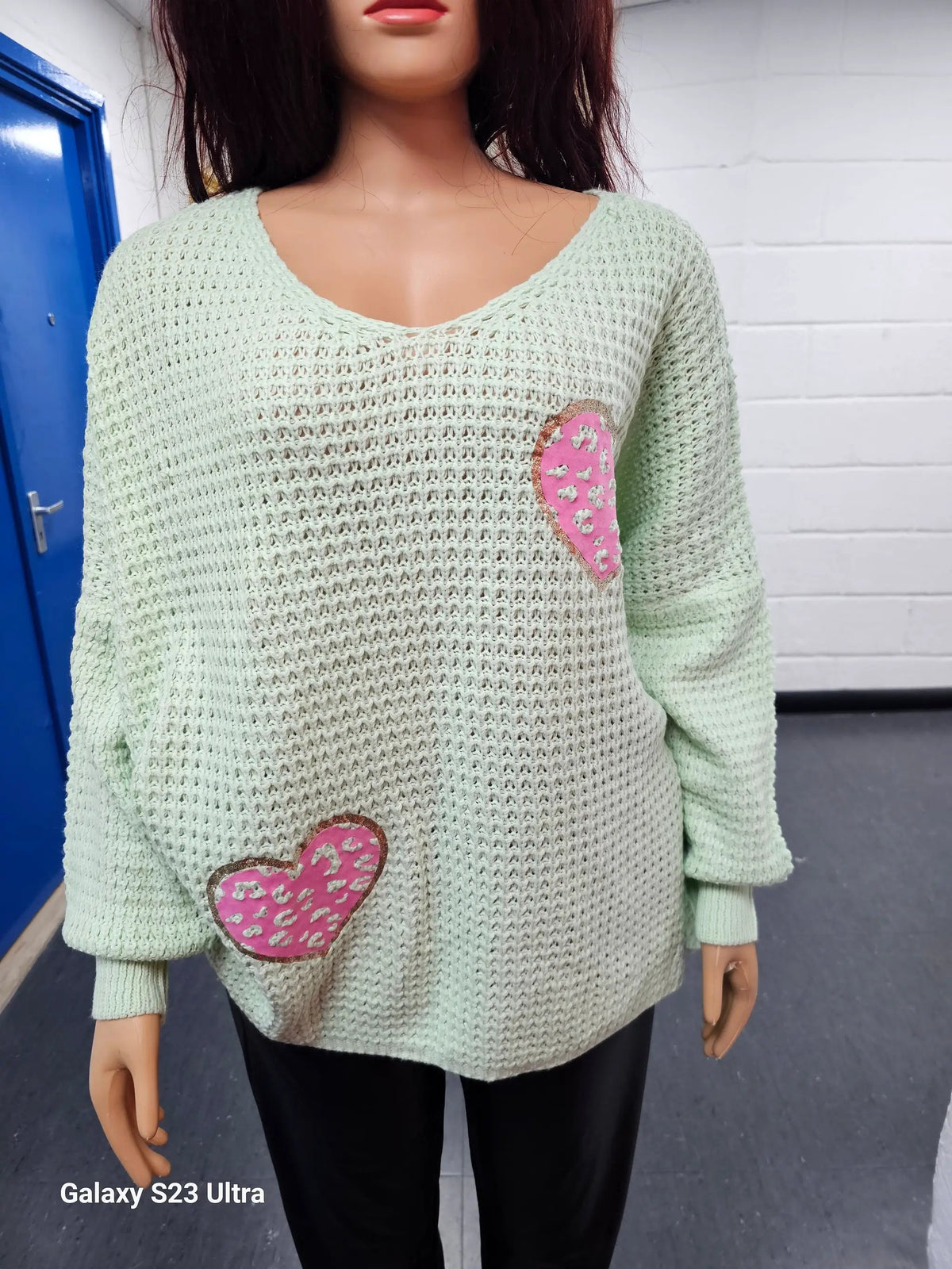 Cosy Chic Mint Green Jumper by Clarissas Boutique London