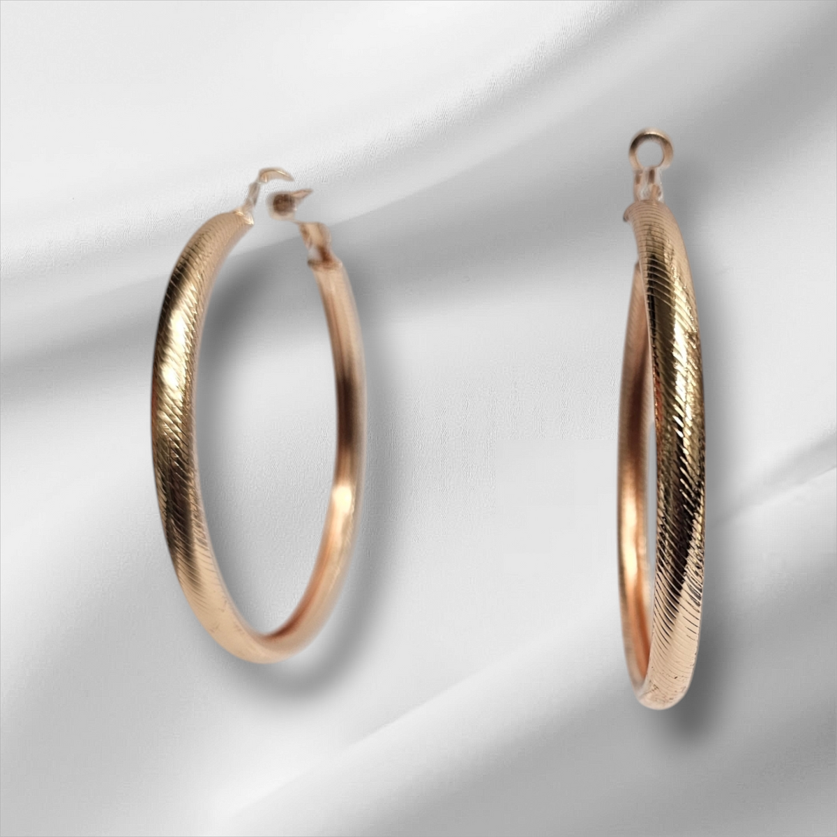 Elegant Gold Plated Hoop Earrings by Clarissas Boutique London