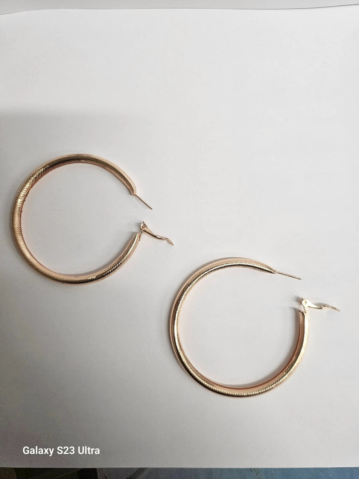 Elegant Gold Plated Hoop Earrings by Clarissas Boutique London