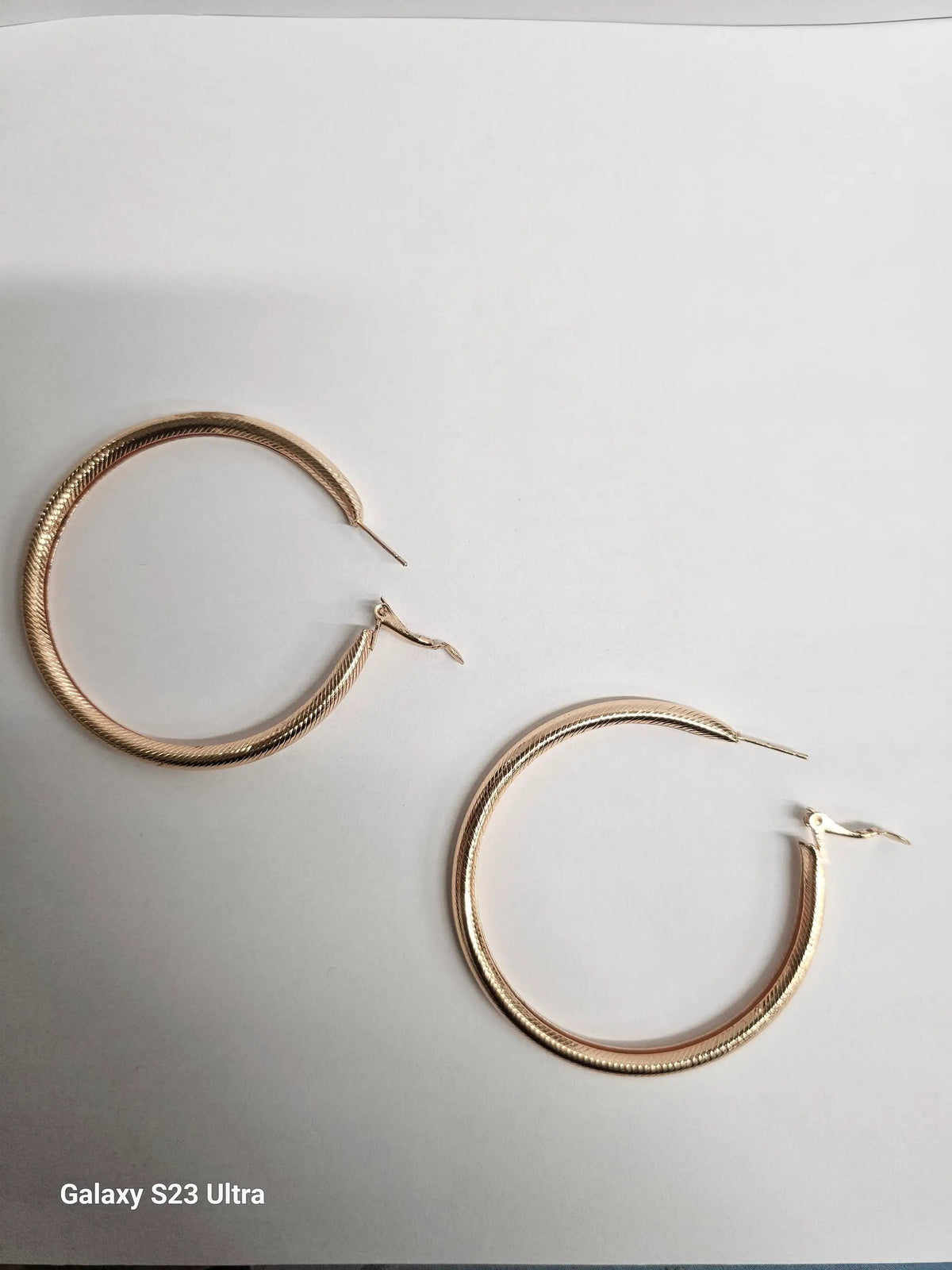 Elegant Gold Plated Hoop Earrings by Clarissas Boutique London