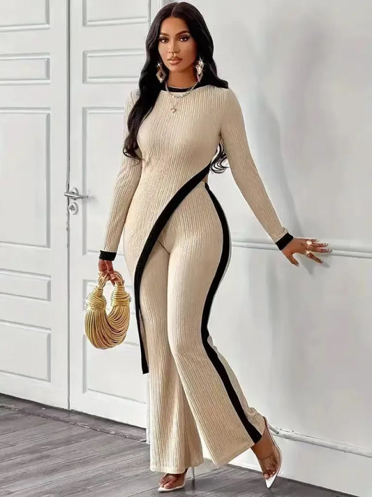 Sleek & Chic Ribbed Loungewear by Clarissas Boutique