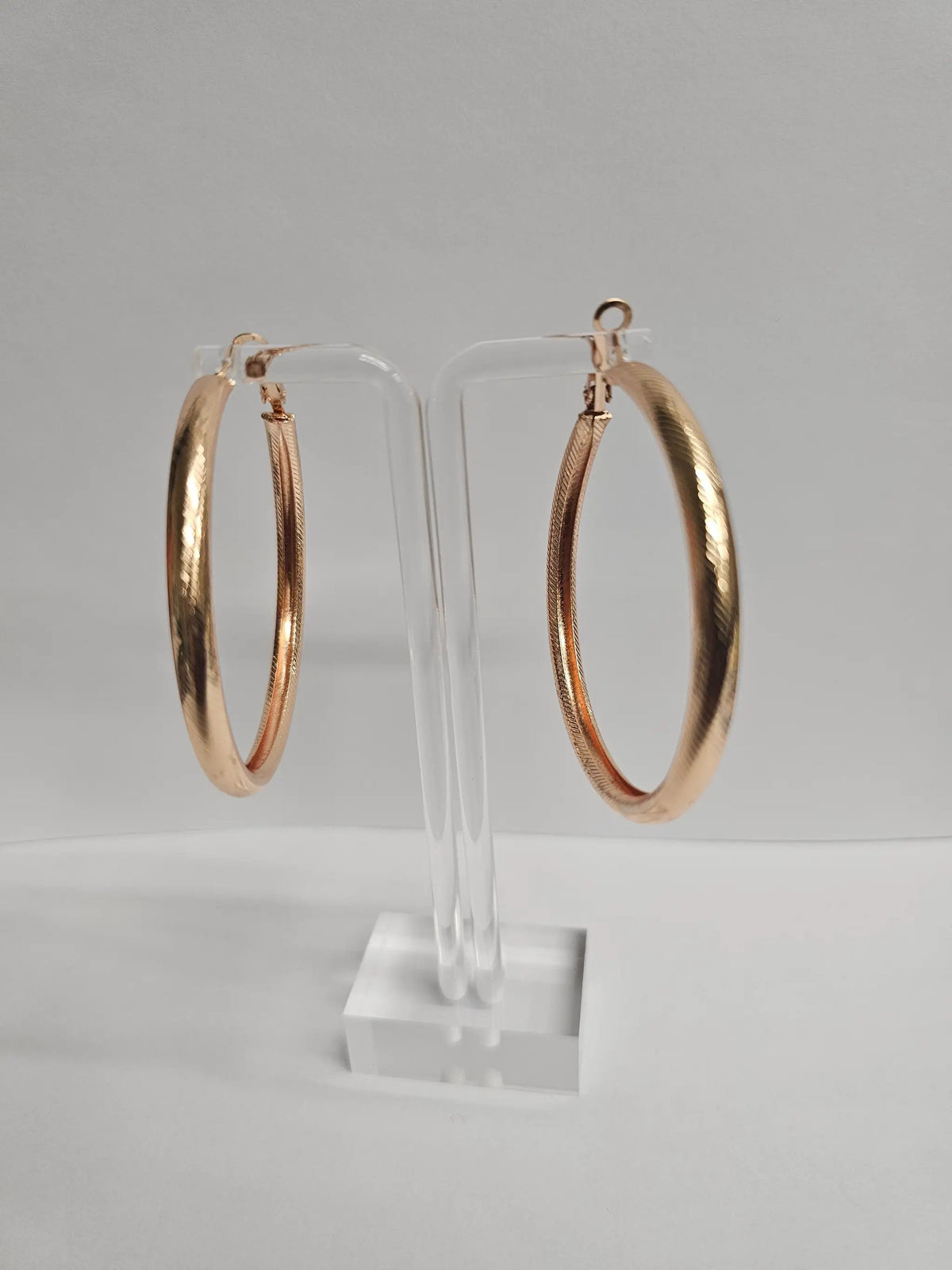 Elegant Gold Plated Hoop Earrings by Clarissas Boutique London