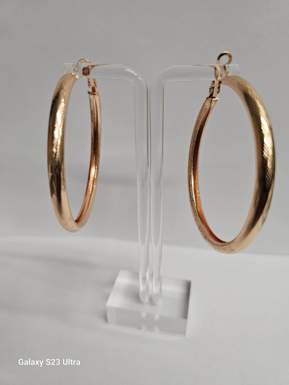 Elegant Gold Plated Hoop Earrings by Clarissas Boutique London