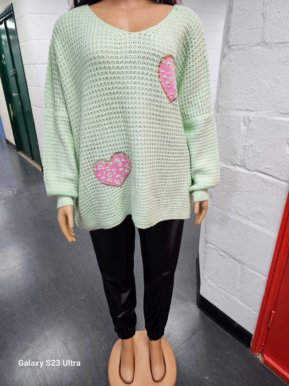 Cosy Chic Mint Green Jumper by Clarissas Boutique London