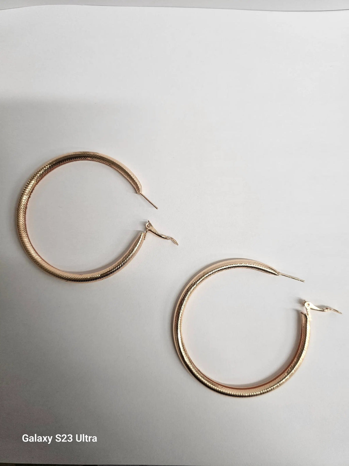Elegant Gold Plated Hoop Earrings by Clarissas Boutique London