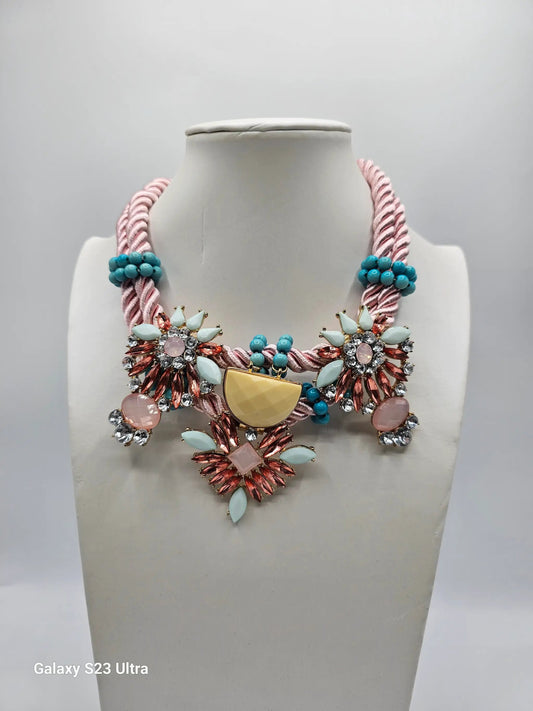 Radiant Elegance Statement Necklace by Clarissas Boutique London