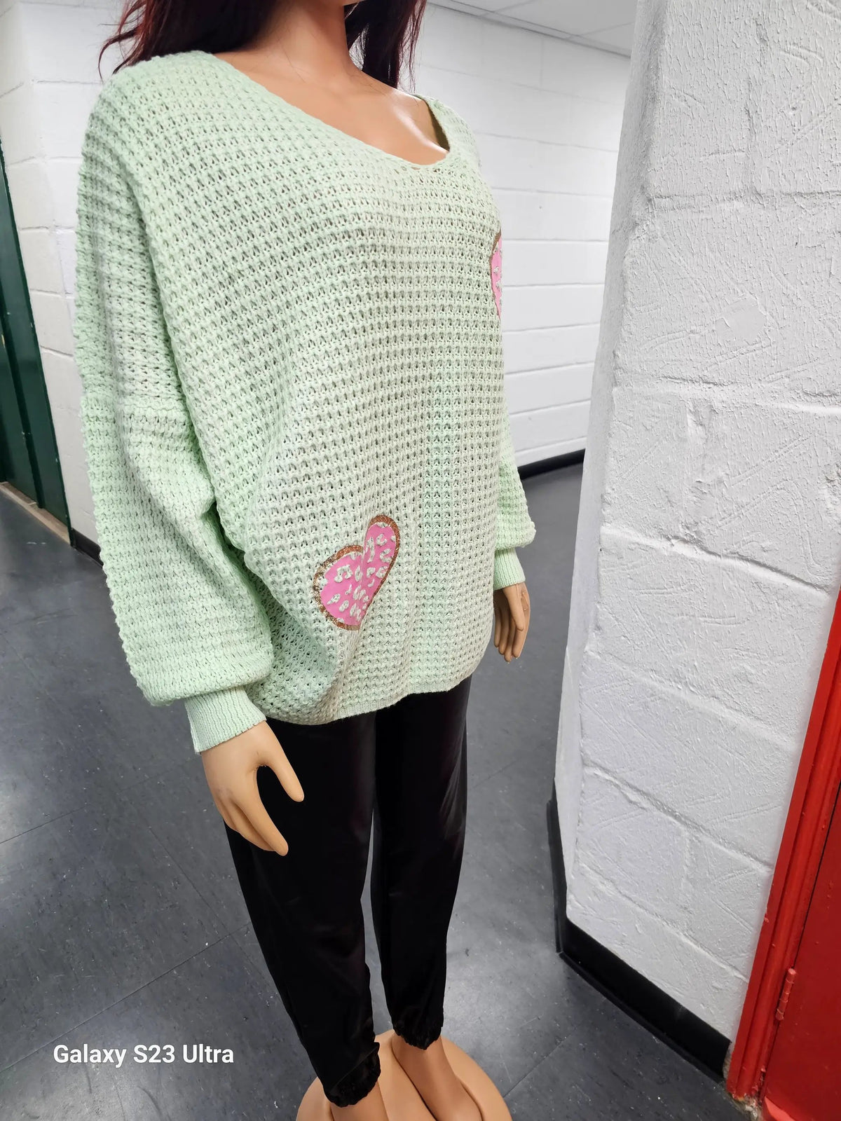 Cosy Chic Mint Green Jumper by Clarissas Boutique London