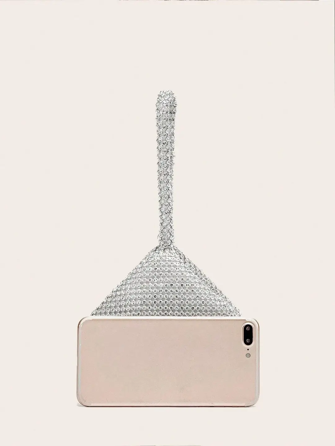 Rose Gold Rhinestone Evening Clutch Glamorous Crystal Embellished Handbag For Special Occasions by Clarissas Boutique London