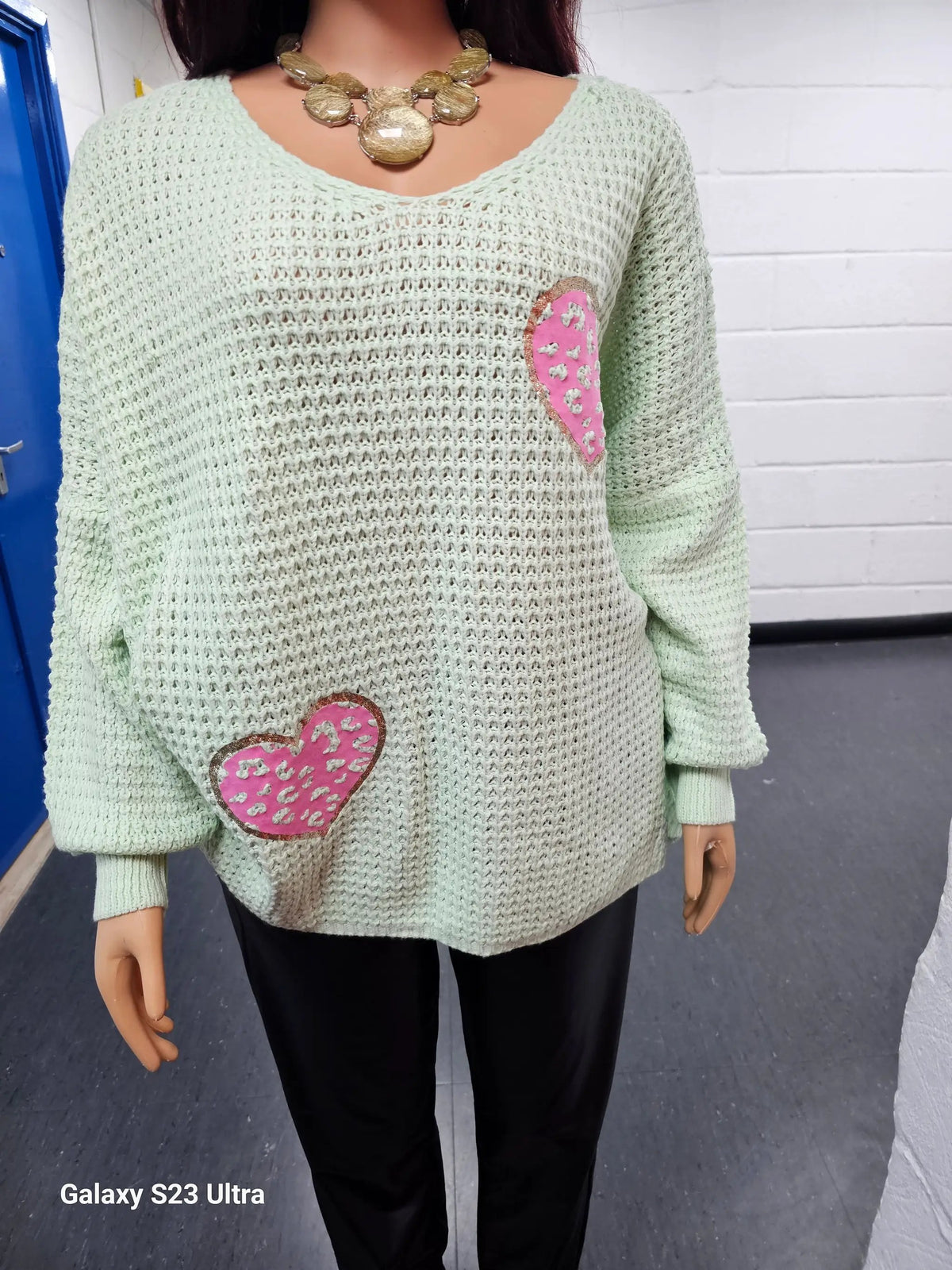 Cosy Chic Mint Green Jumper by Clarissas Boutique London