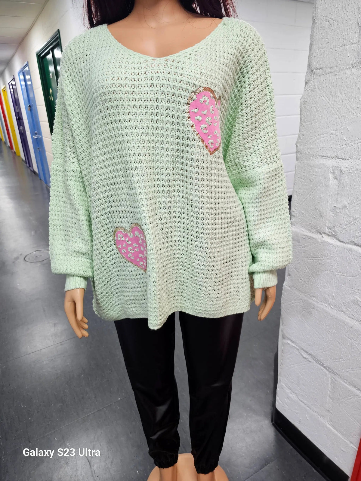 Cosy Chic Mint Green Jumper by Clarissas Boutique London