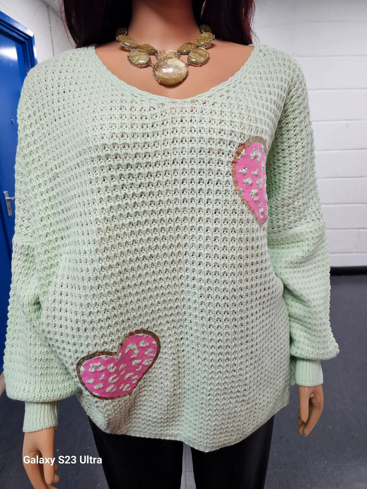 Cosy Chic Mint Green Jumper by Clarissas Boutique London