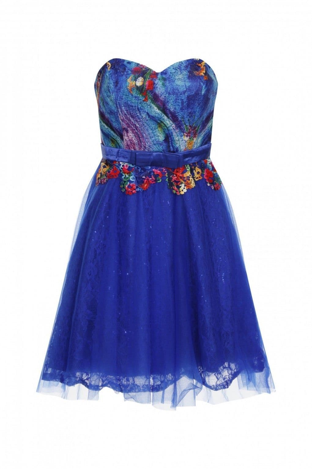 Royal Blue Prom Dress by Clarissas Boutique London