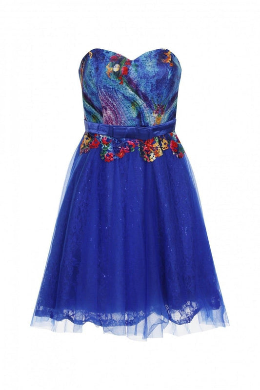 Royal Blue Prom Dress by Clarissas Boutique London